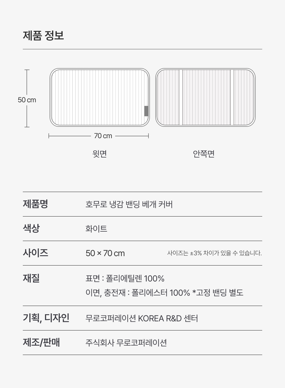 [프리오더 최대 40%] 매일 교체하는 호무로 냉감 밴딩 베개커버