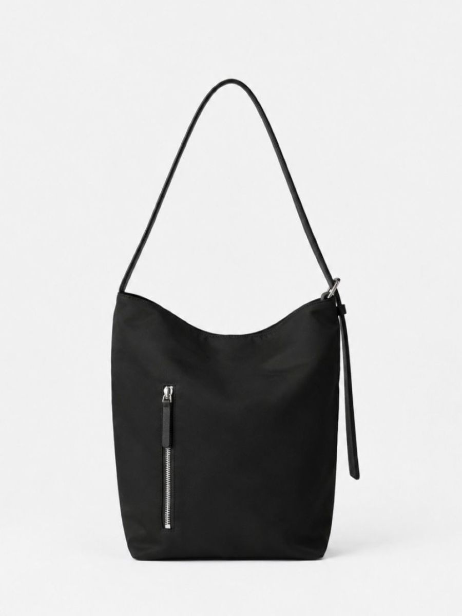 L Nylon Shoulder Bag / 2 colors