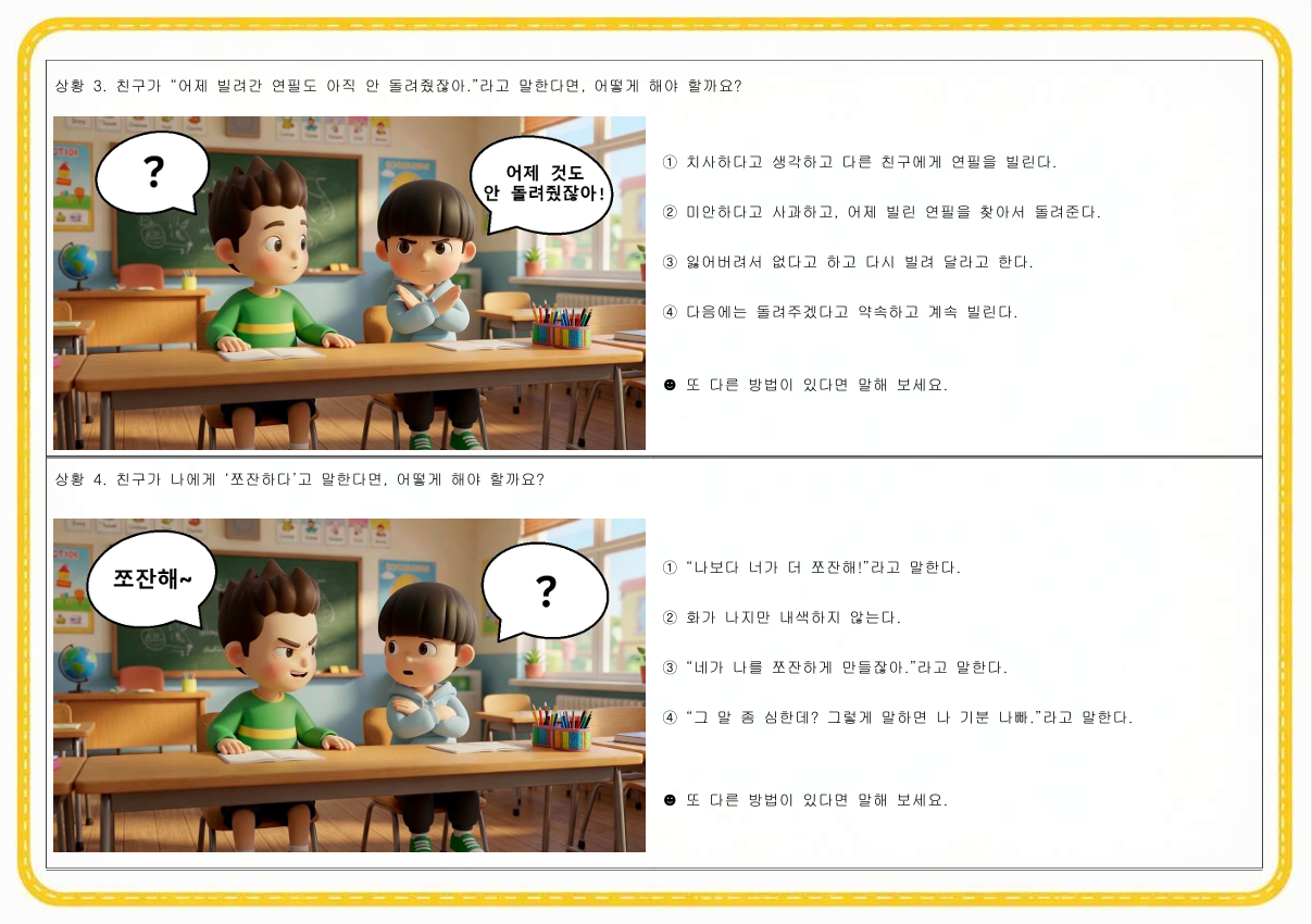 슬기로운 학교생활_대화가 술술(화용언어) 1탄_(체험판) [언어치료 자료실] 복제