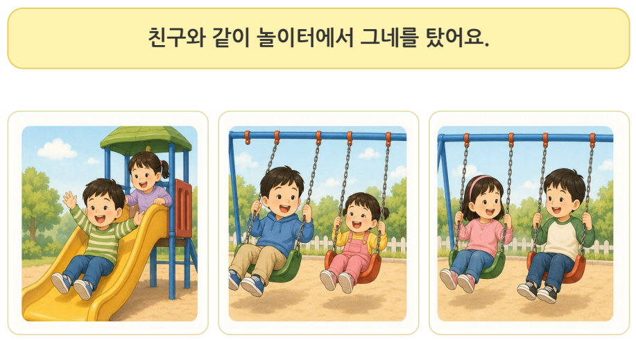 공존격 조사 ~와(과) 같이 문장 변별 활동지_[깡깡쌤]