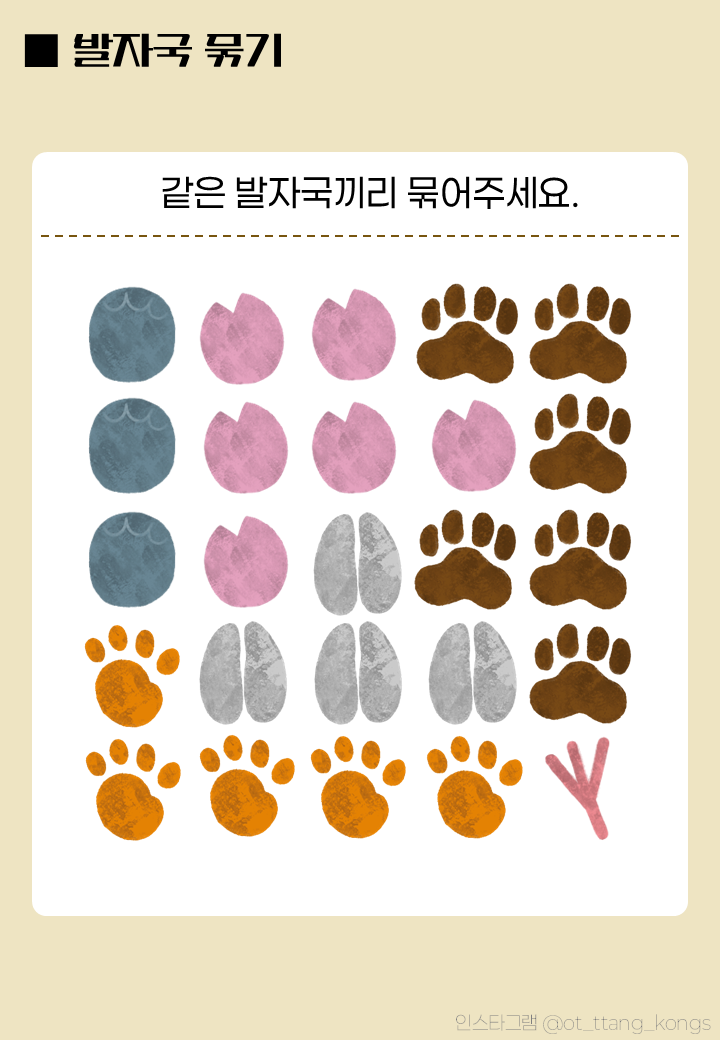 발자국 찾기 [땅콩치료사들]