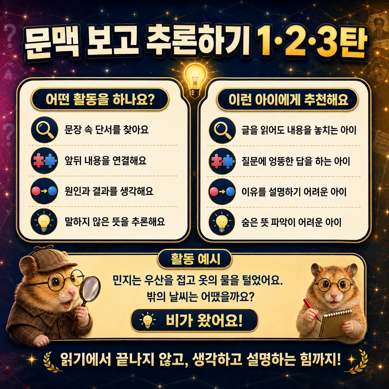 문맥 보고 추론하기 1~3탄 [쥬쥬쌤]