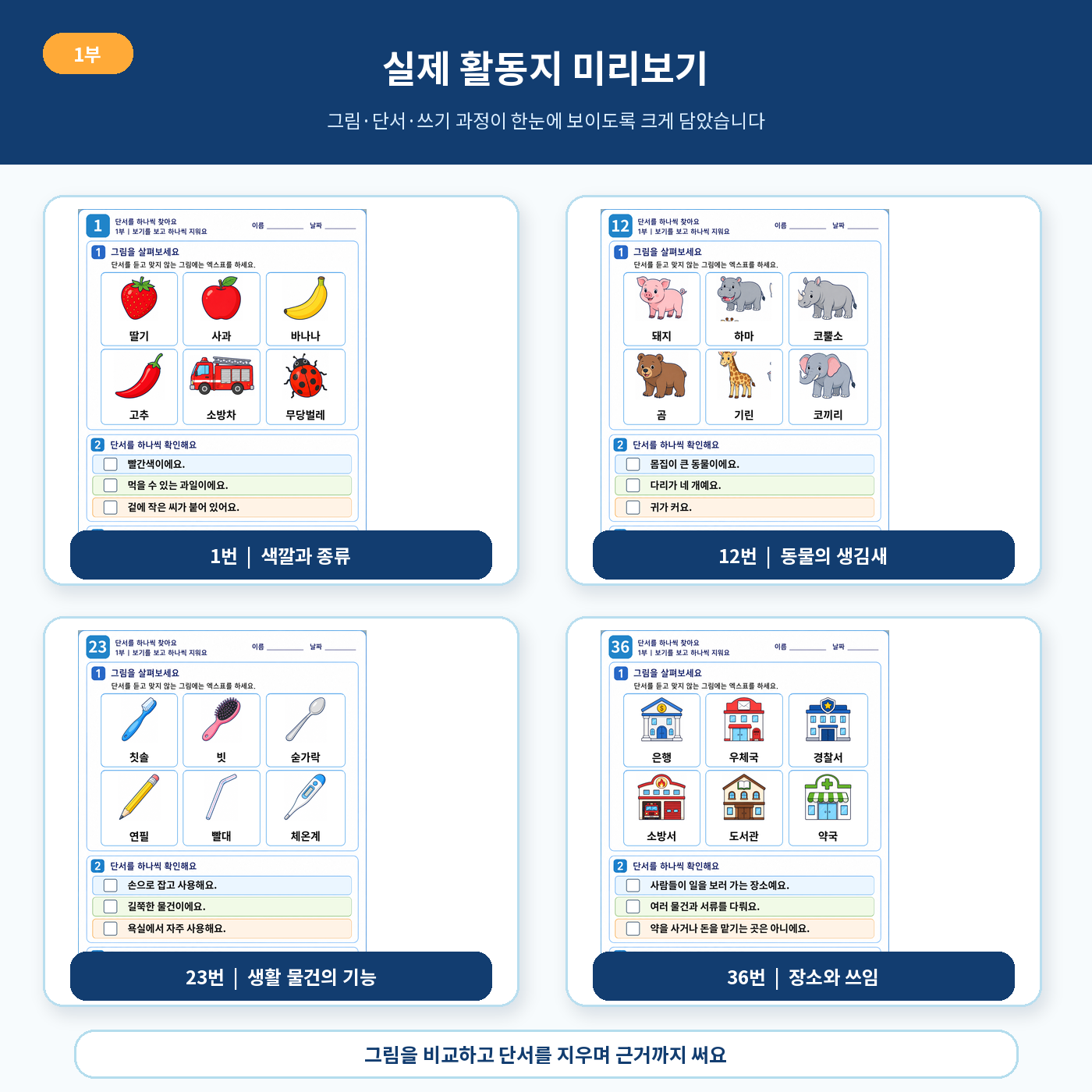 단서를 하나씩 찾아요 1부 그림버전(애플파파)