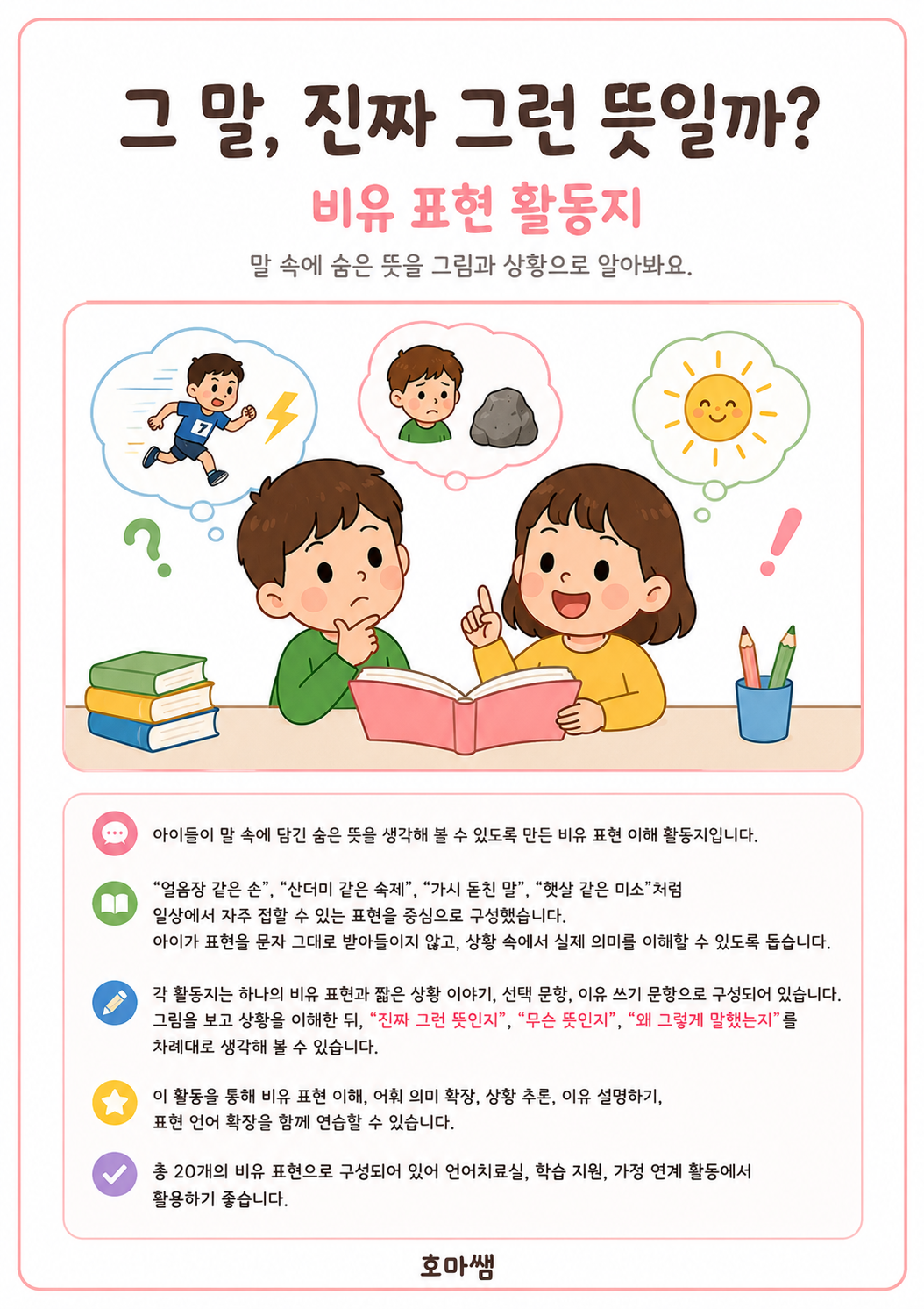 그말, 진짜 그런 뜻일까? 비유표현이해하기-[호마쌤]