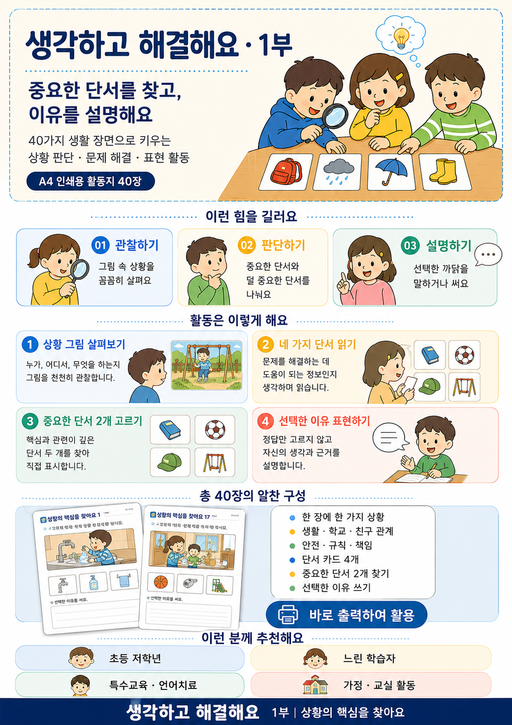 생각하고 해결해요-상황의 핵심을 찾아요[애플파파]