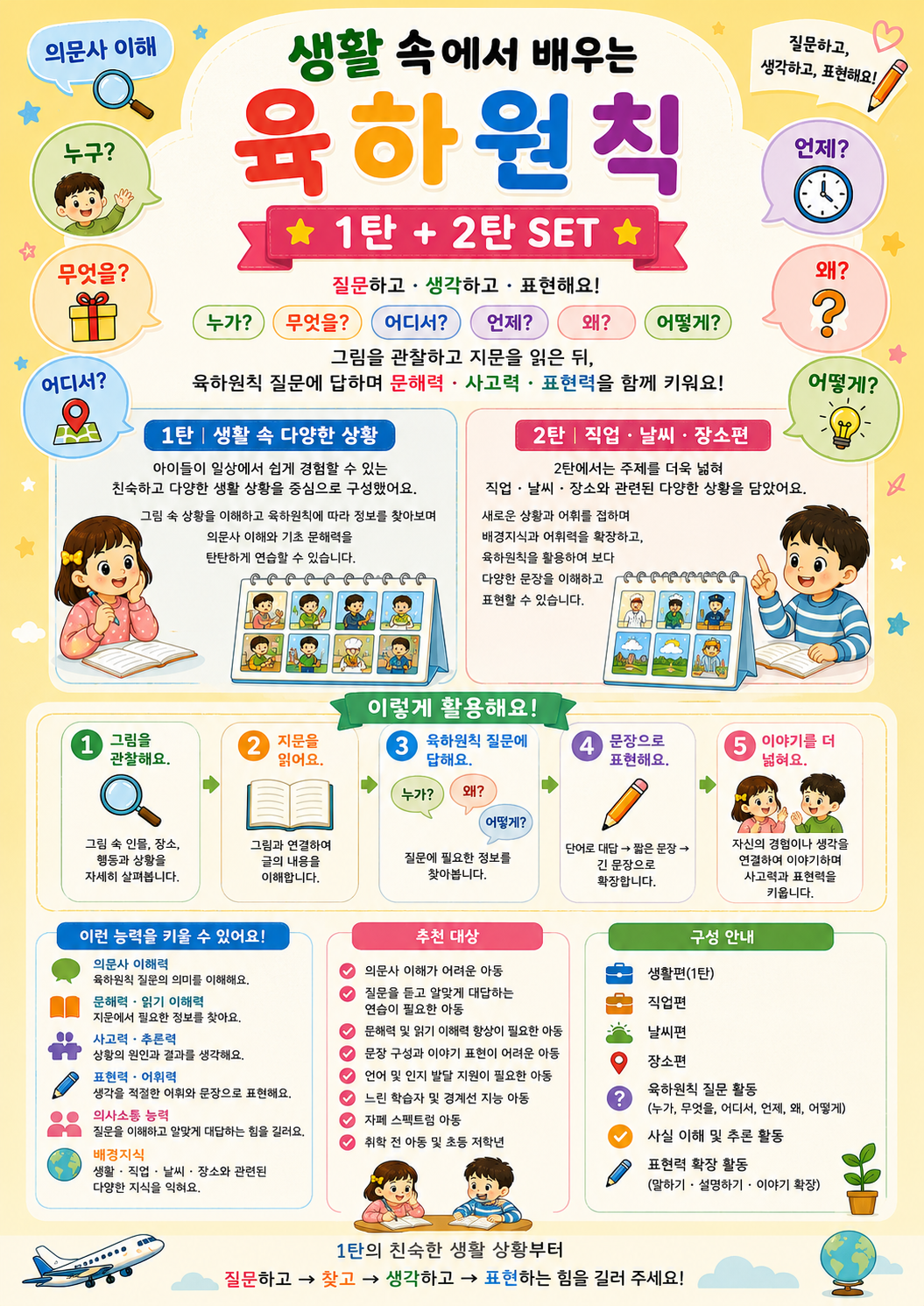 생활 속에서 배우는 육하원칙 세트-의문사 배우기 [SLP또기쌤]