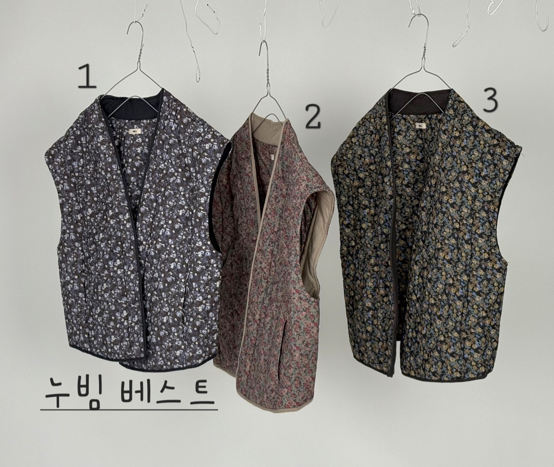 누빔꽃베스트