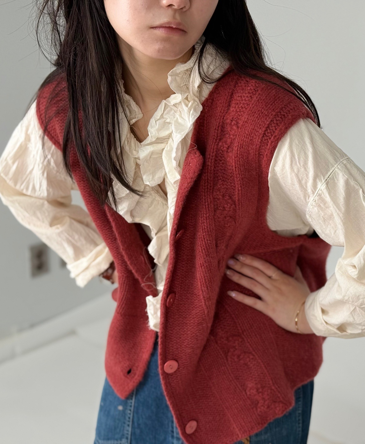 카라프릴블라우스