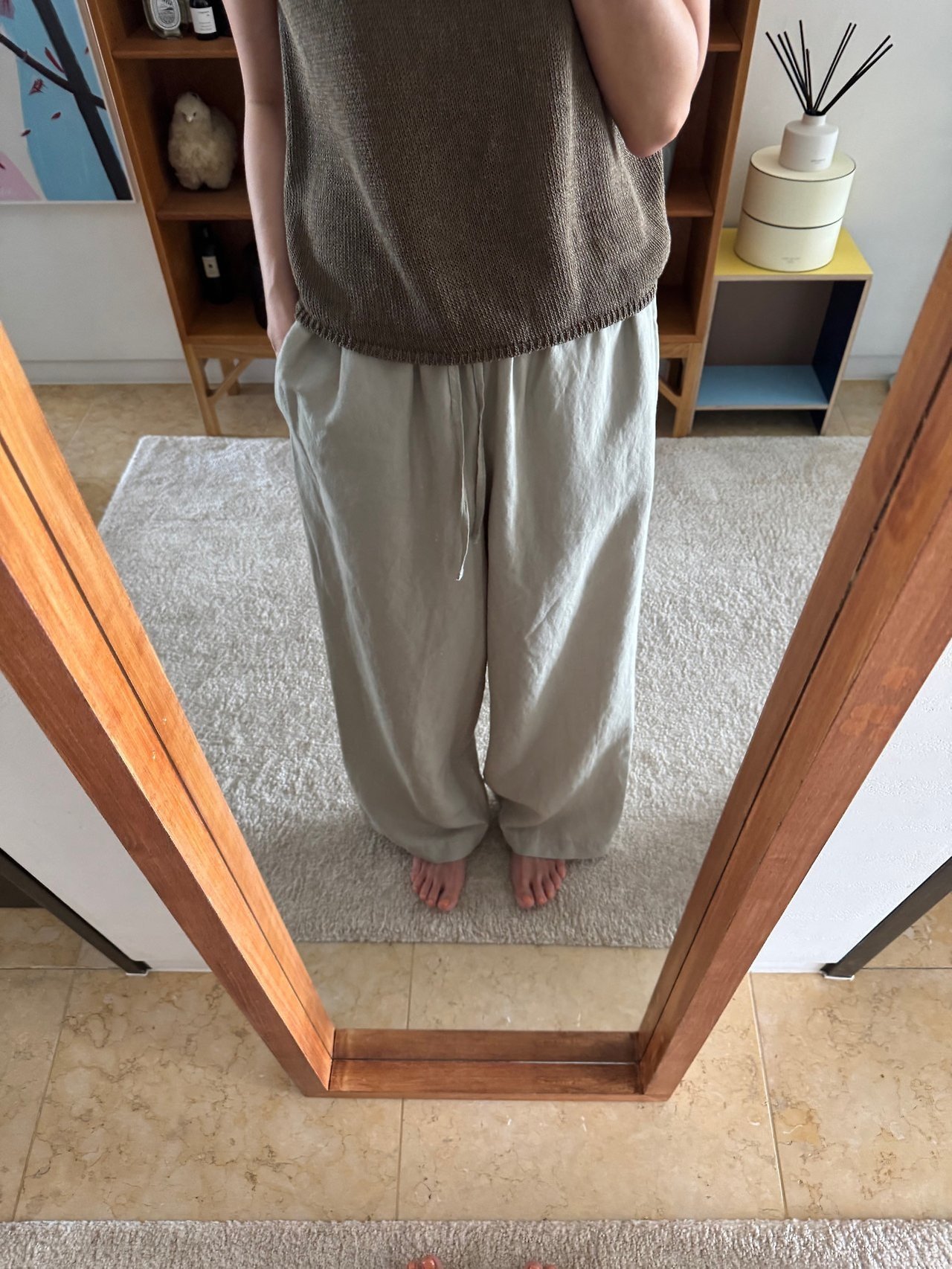 린넨밴딩팬츠