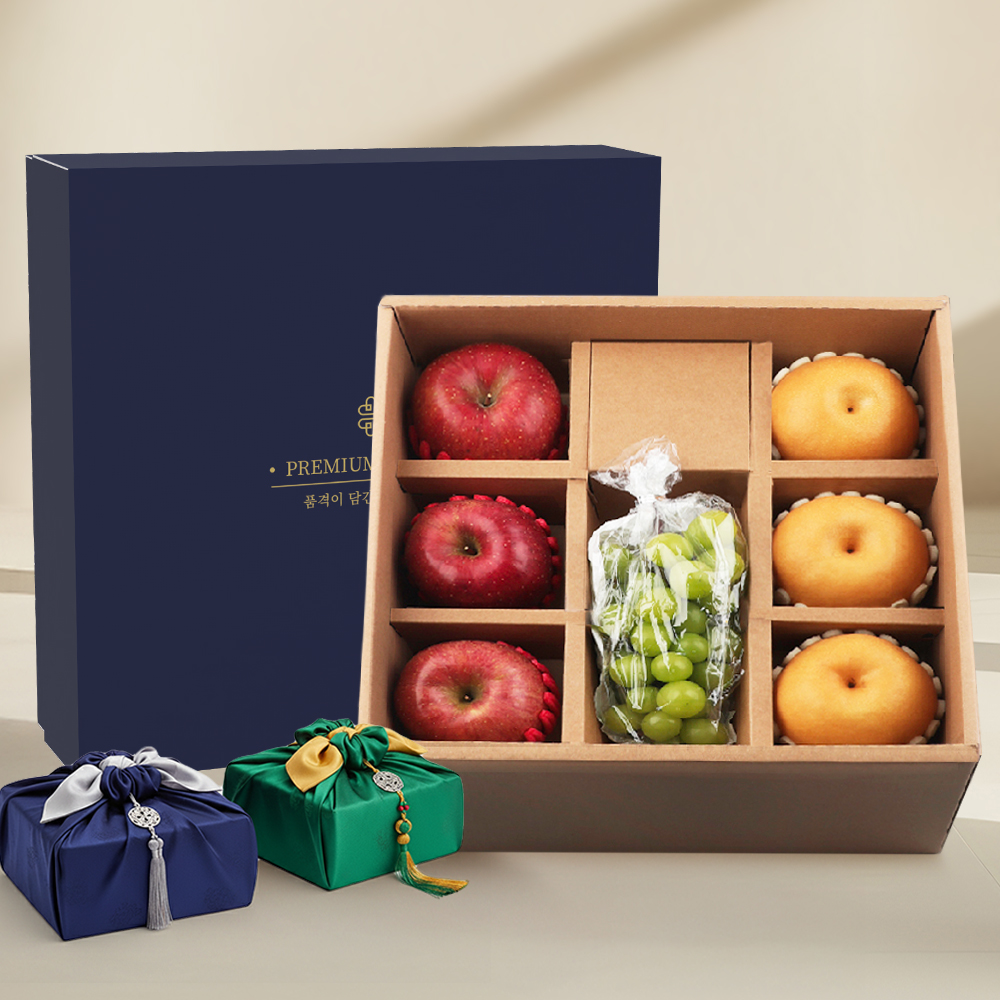 프리미엄 사과 배 샤인머스켓 선물세트 7수 3.5kg내외