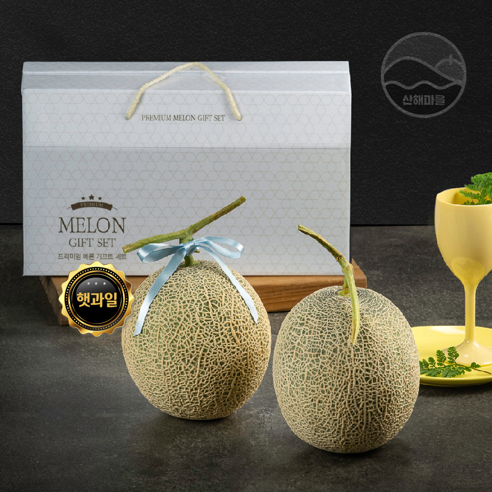 산해마을 메론 선물세트 2수 3kg내외