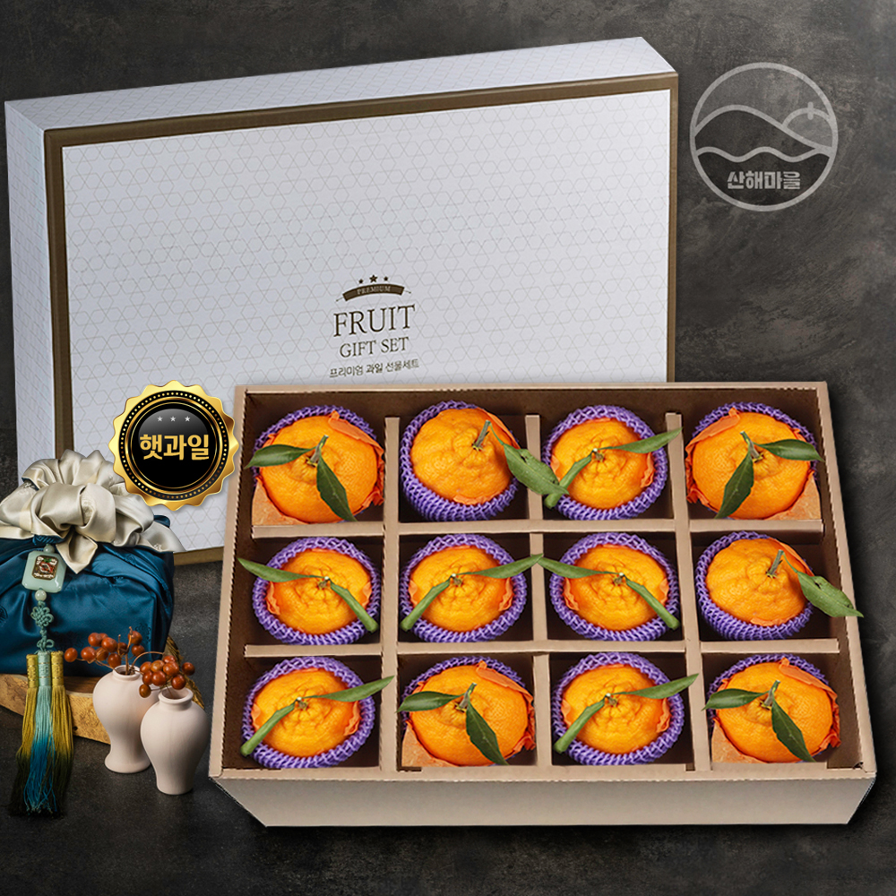 산해마을 한라봉 선물세트 12수 5kg내외