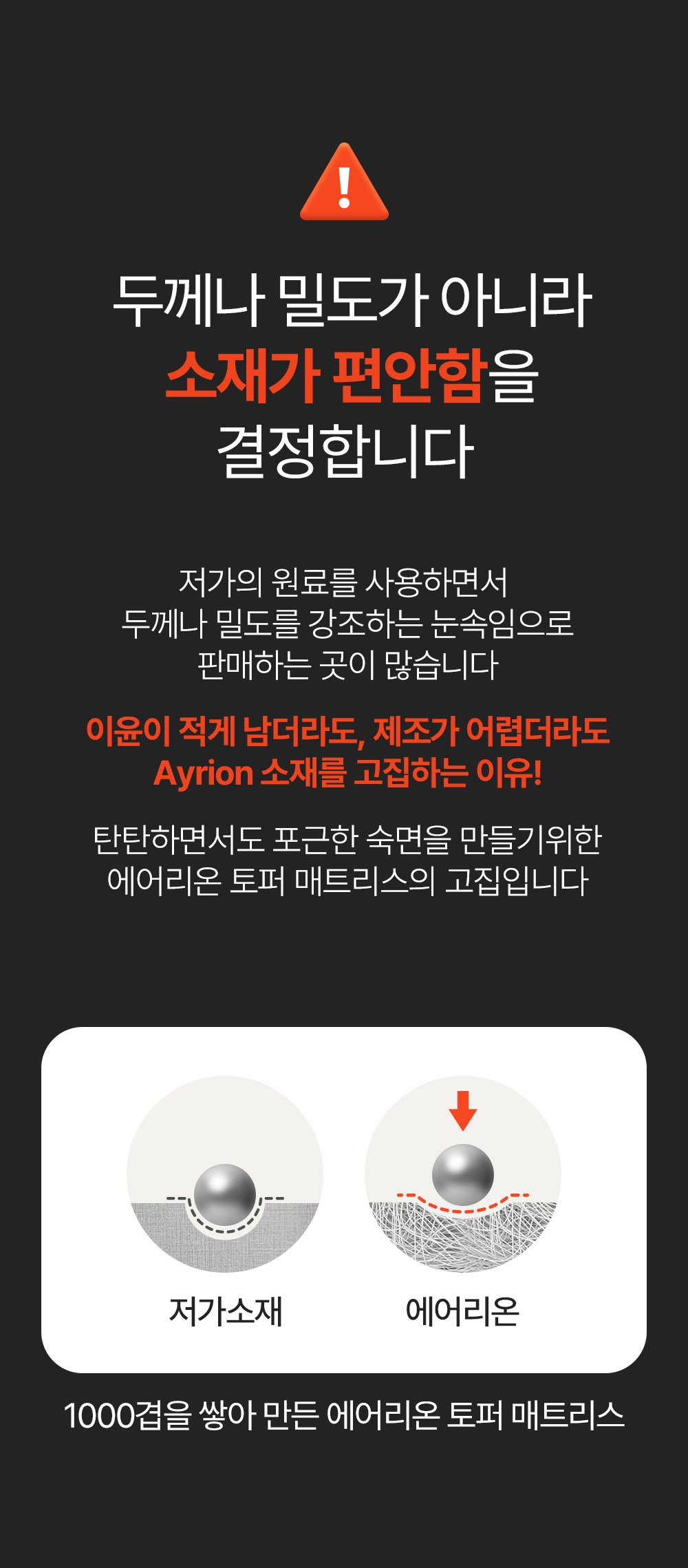 [17차 완판] 에어리온 토퍼 매트리스(차박, 캠핑, 침대, 거실, 손님용, 두툼한 매트리스)