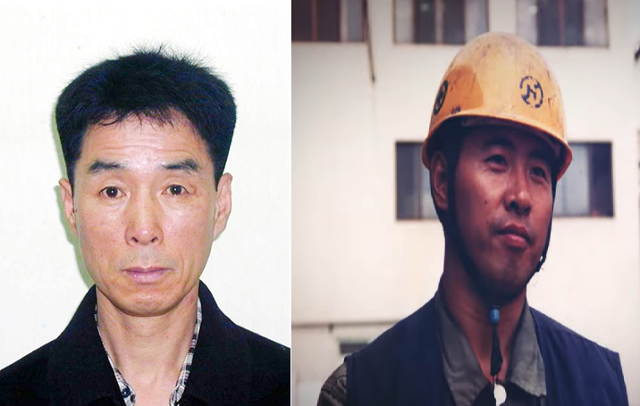 2003년 회사의 손해배상 폭탄과 임금 가압류에 시달리다 목숨을 끊은 두산중공업 노동자 고(故) 배달호(왼쪽)씨와 한진중공업 노동자 고 김주익씨. 민주노총 제공