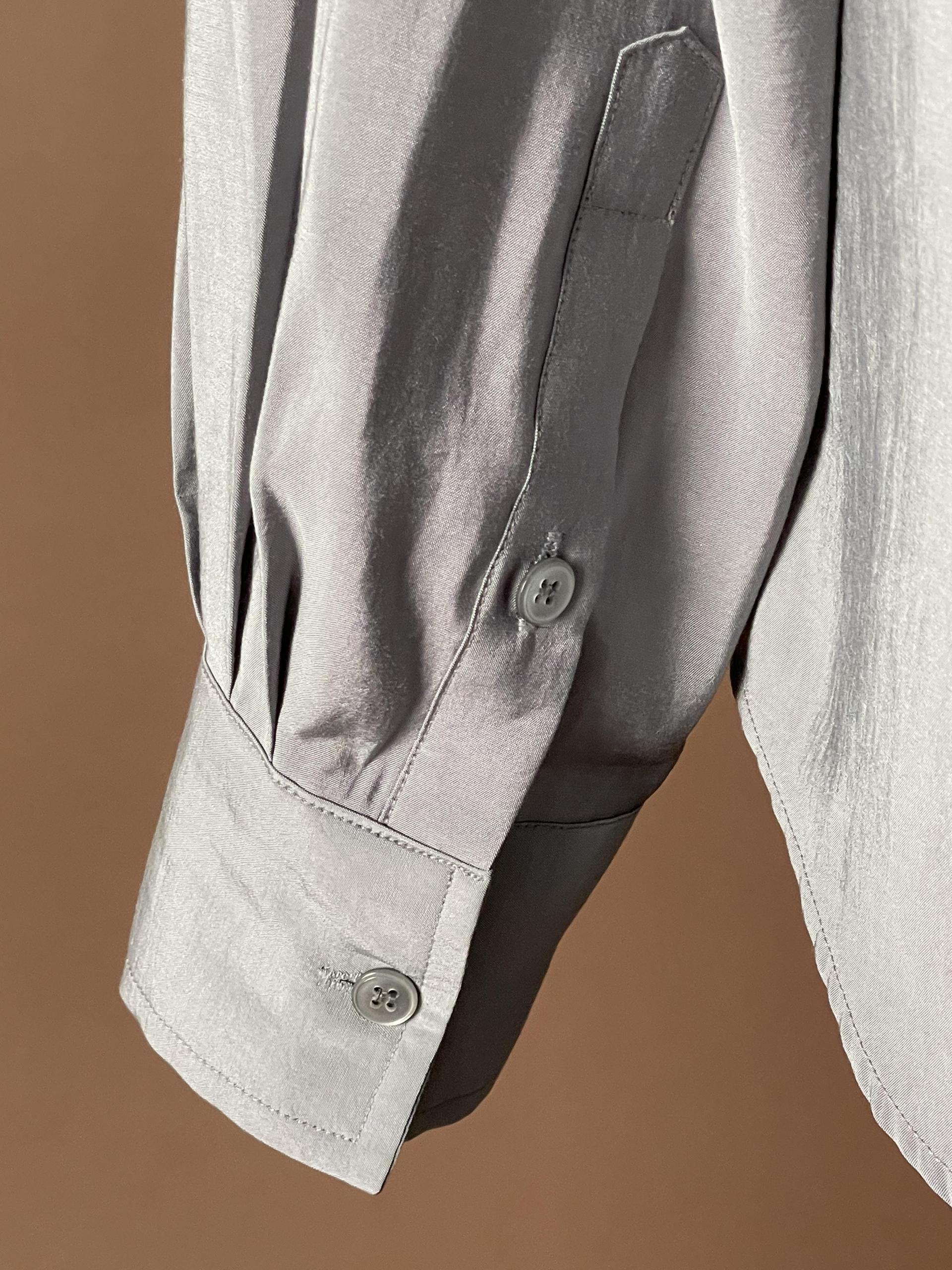 DRAPE COLLAR BLOUSE