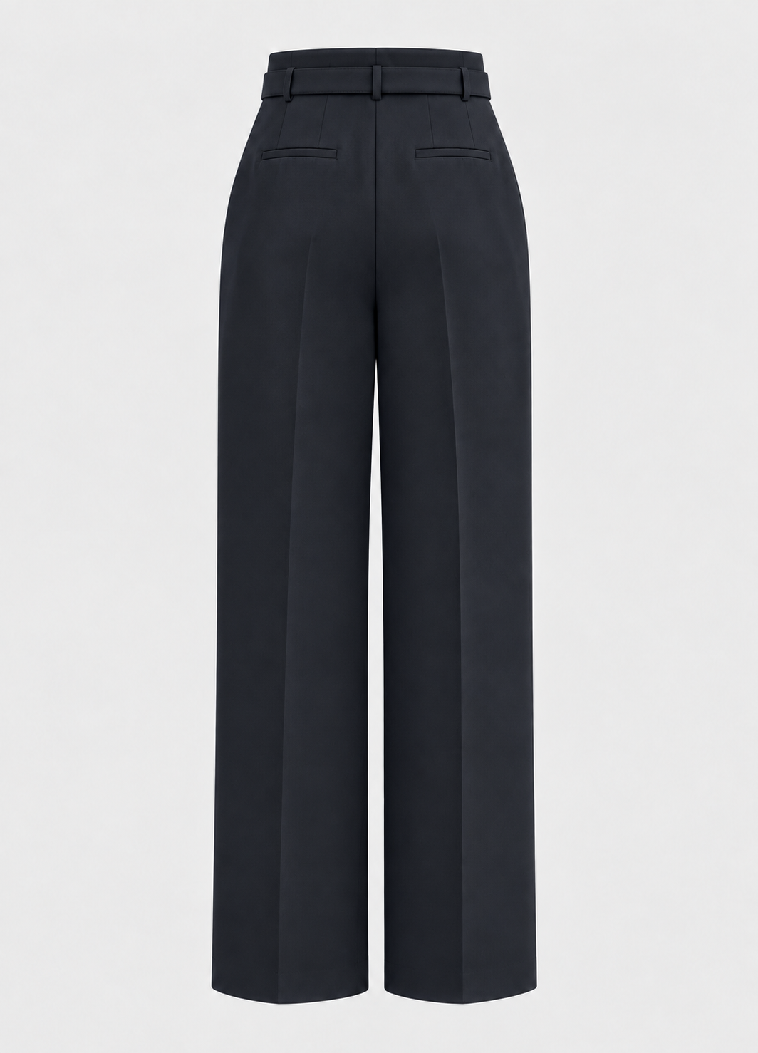 BELTED TWO-TUCK WIDE PANTS