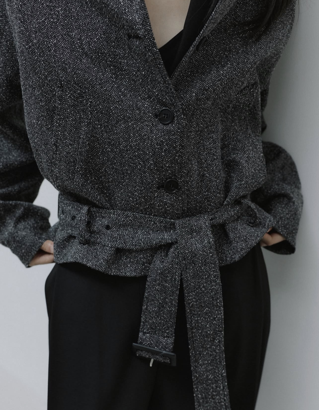 HERRINGBONE RAGLAN JACKET