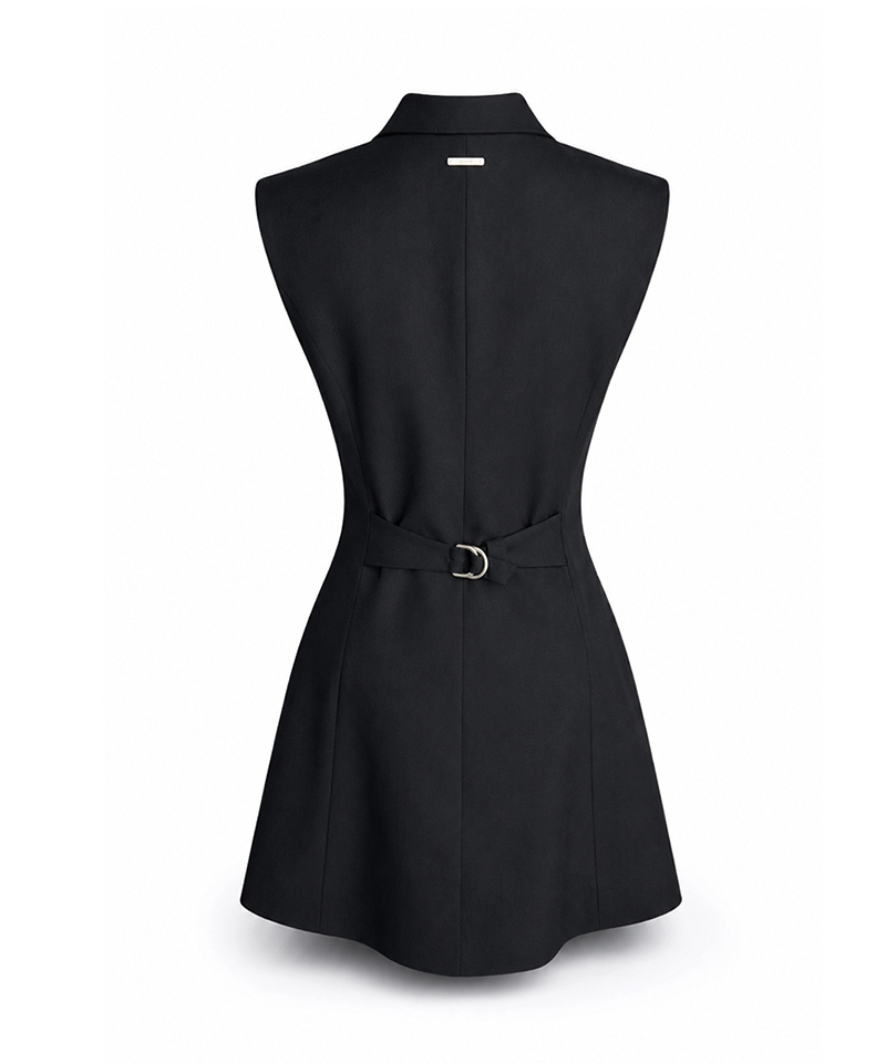 FREHA Noir Tailored Vest