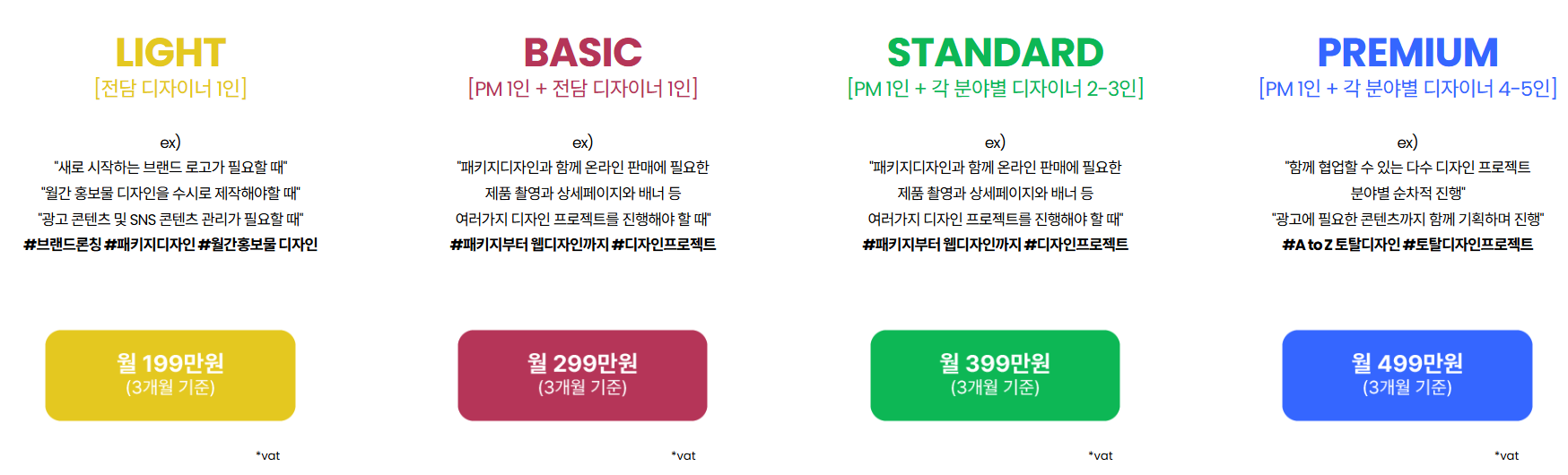 IAO 디자인구독 가격 플랜