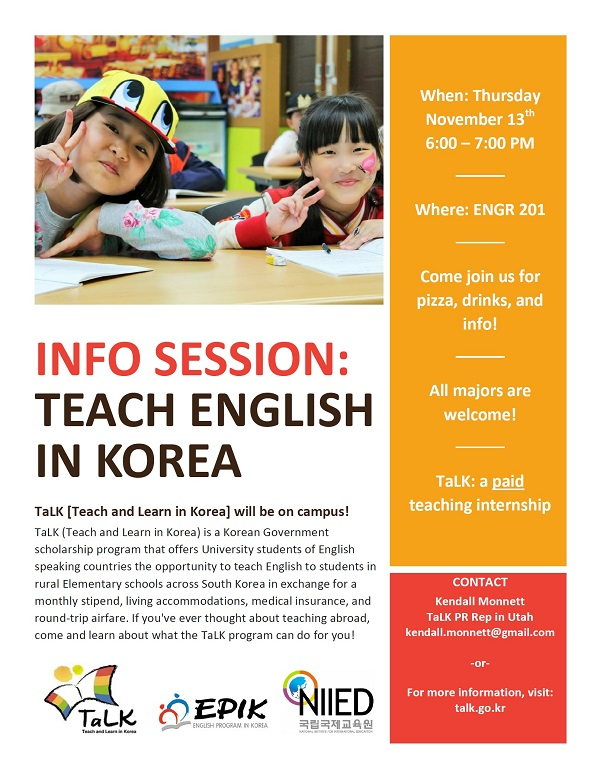 TaLK Information Session at Utah State University