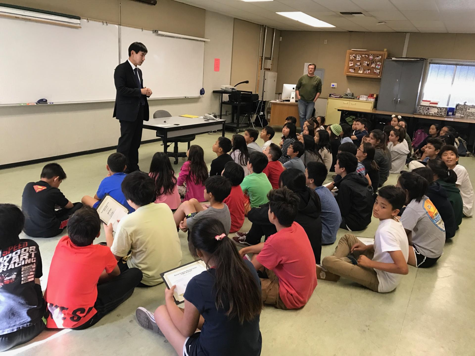 Essay Contest Award at Claire Lilienthal04