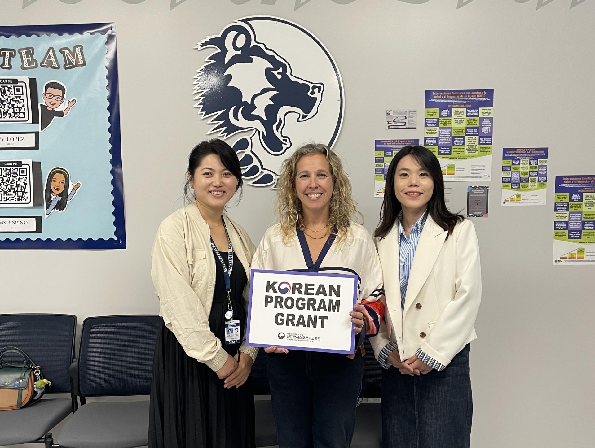 Visit Branham High School and provide a grant02