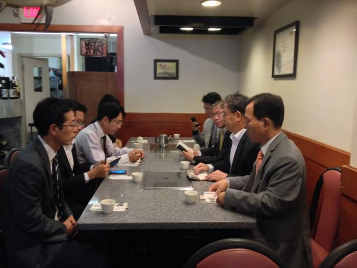 Director Joosik Shin had an urgent meeting with Consul Han and other officials