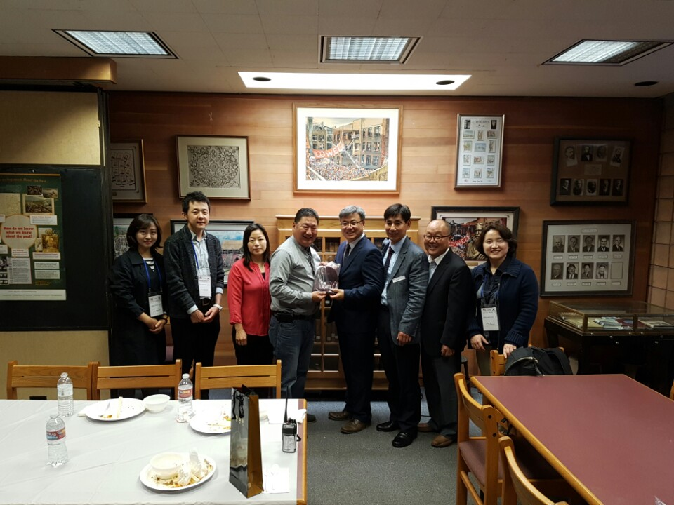Luncheon with principal and teacher from Lowell HS and Seoul International HS