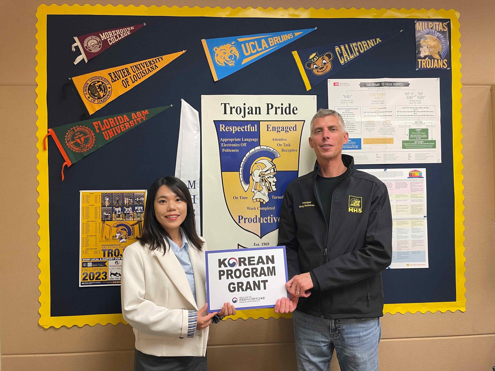 Visit Pleasanton Virtual Academy, Emerald High School, and Milpitas HS and provide grants03