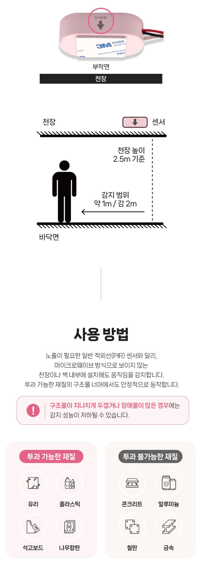 [디자인시스템] DS 핑크 무소음 투시센서