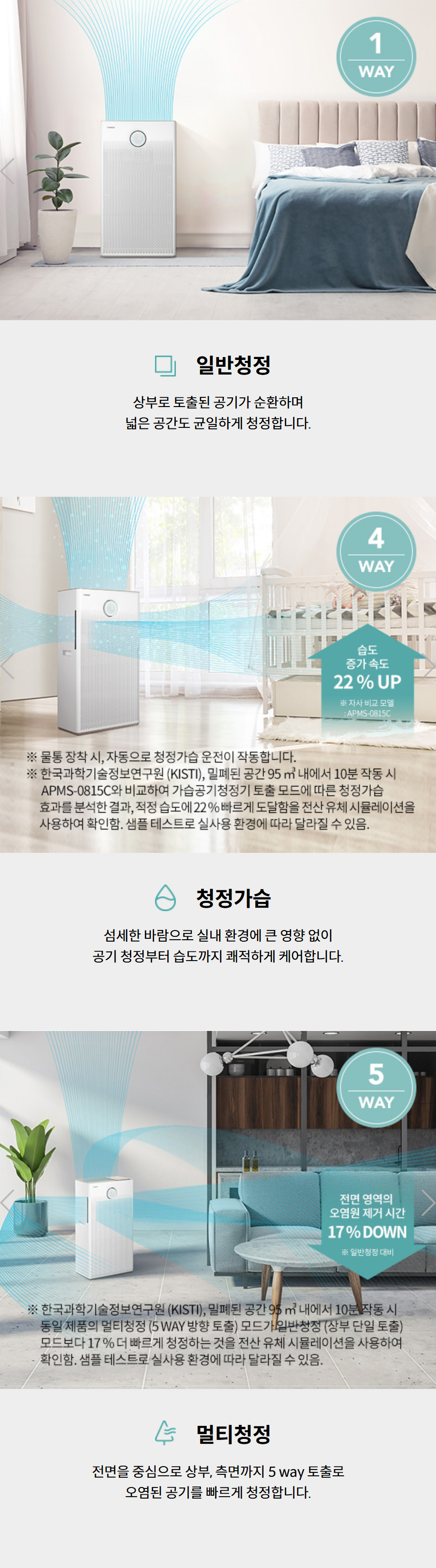 코웨이 듀얼클린 가습공기청정기2 APM-1226H