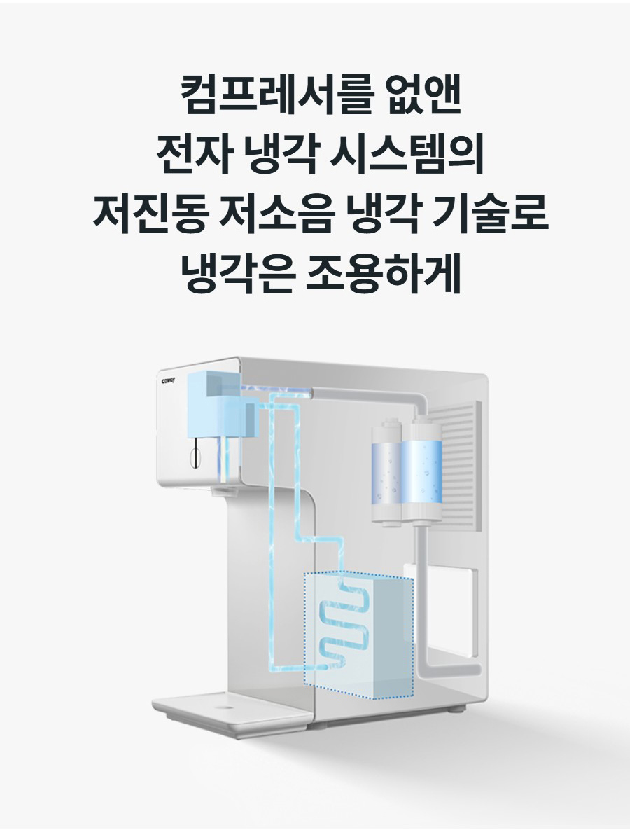 컴프레서를 없앤 전자 냉각 시스템의 저진동 저소음 냉각 기술로 냉각은 조용하게
