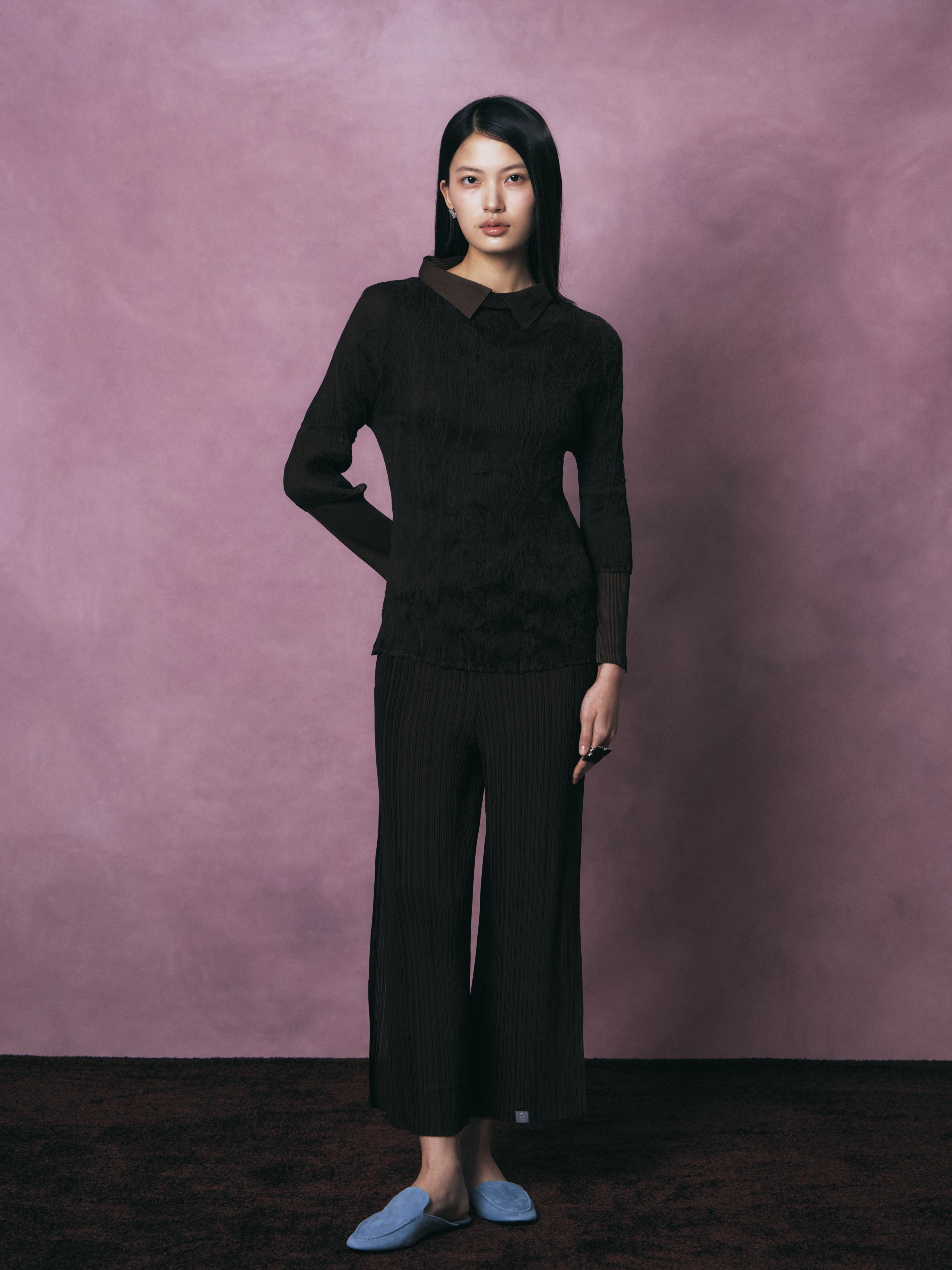 Chiffon Layered Split Pants