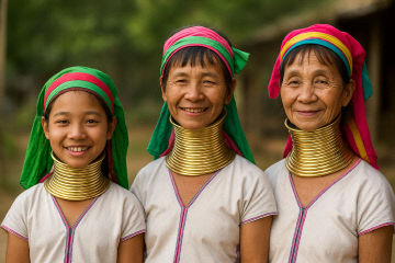 2. 긴목 카렌족의 미소_안유정(AI작성)