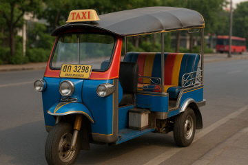 2. 태국 여행의 핗수 아이콘, 툭툭 이야기_본인제공(AI)