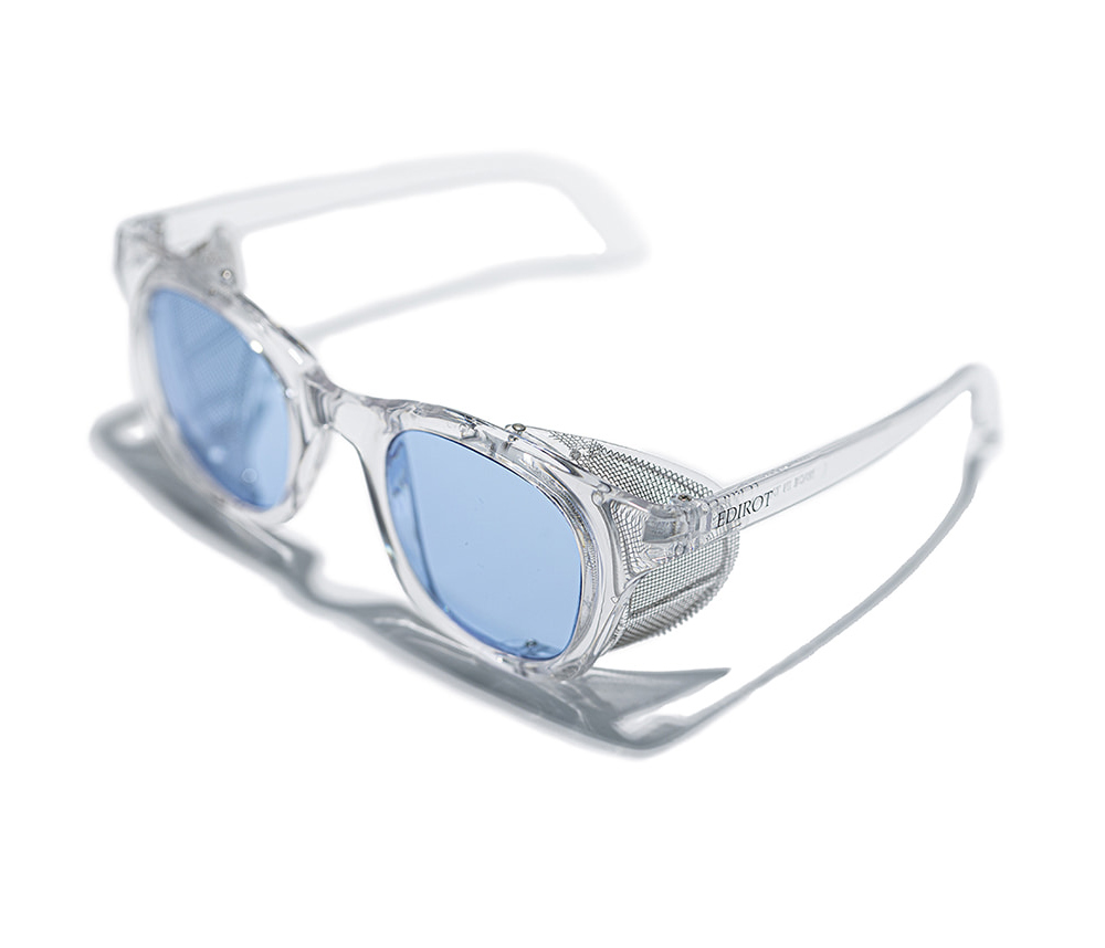 [에딜롯] EDIROT - 001 Wing Glasses Standard (Clear/Blue)