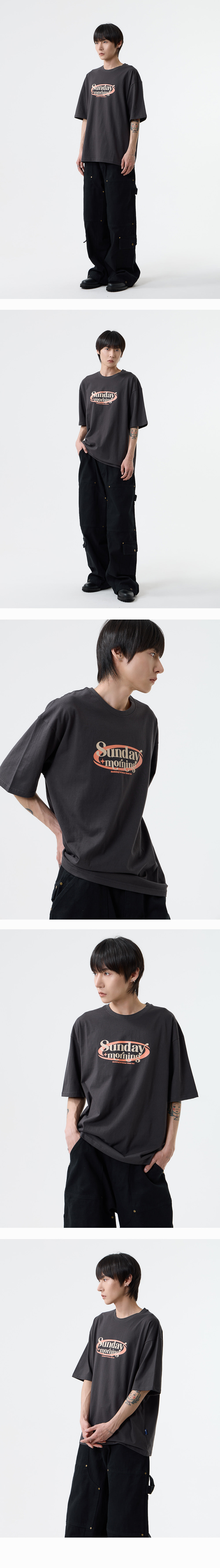 [나띵이즈베럴댄미] SUNDAY MORNING TEE