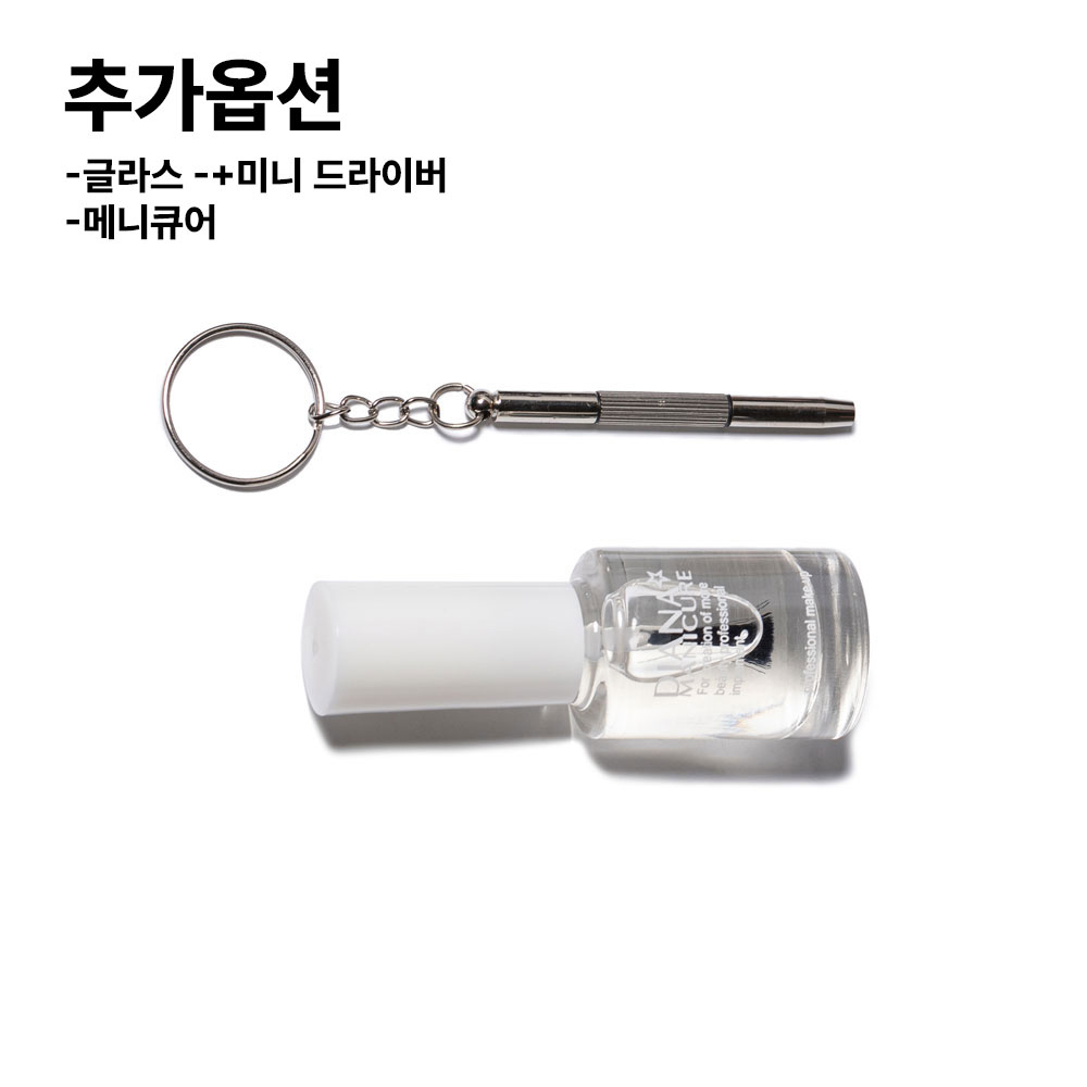 [에딜롯] EDIROT - 001 Wing Glasses Standard (Clear/Blue)