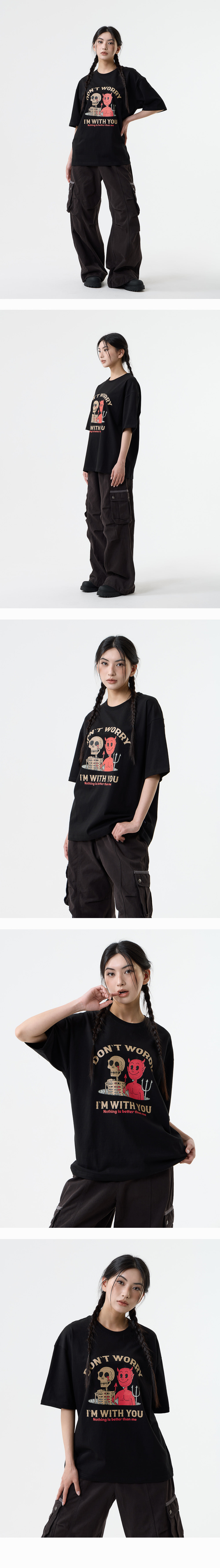 [나띵이즈베럴댄미] SKULL DEVIL TEE