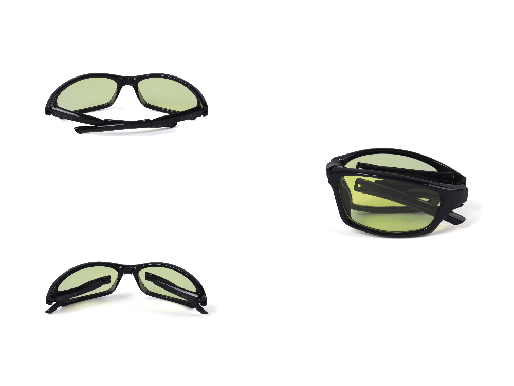 [에딜롯]EDIROT - Folding Glasses Photochromic (Black / Yellow - Smoke)