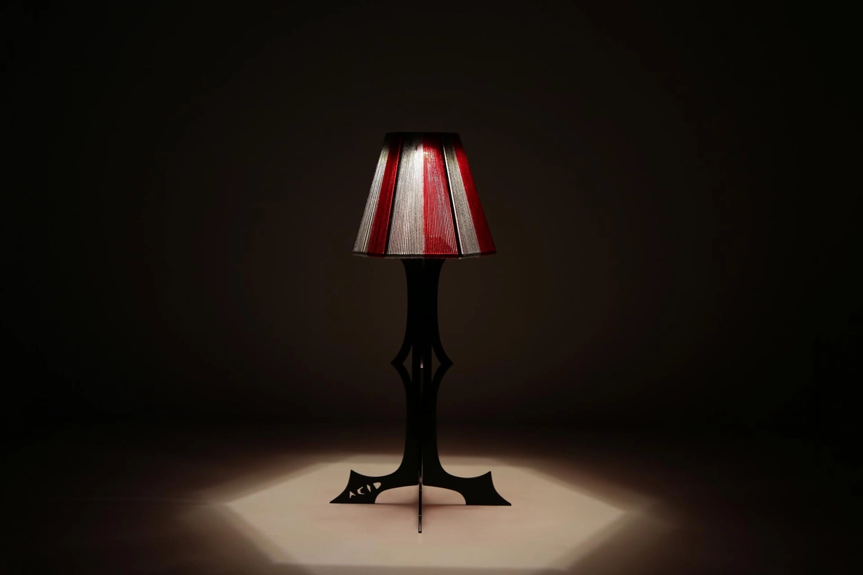 [어나더캠퍼]Lamp Shade vintage[gray/red]