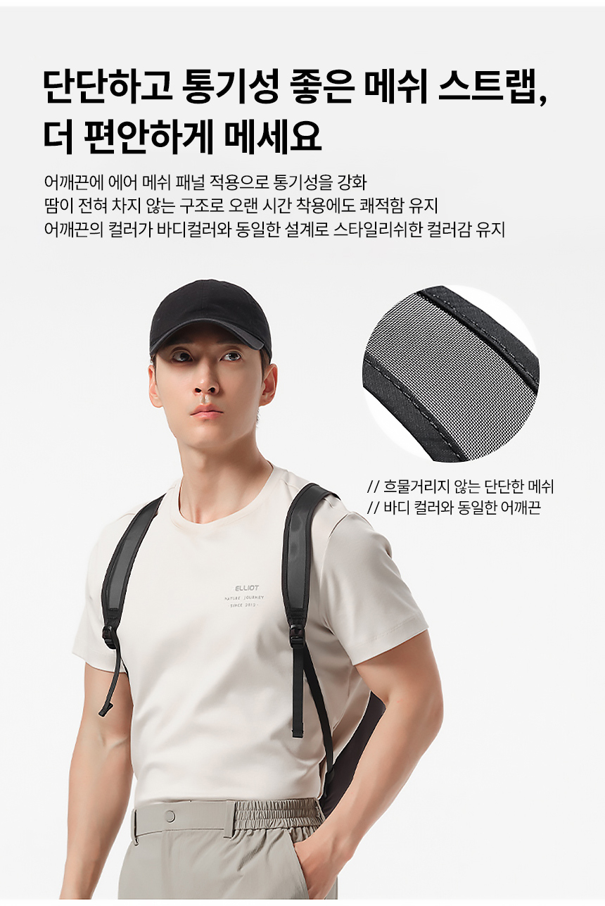 [펠리엇] 클래식 베이직 드로우스트링 10L 경량 백팩 아웃도어 배낭 16402501