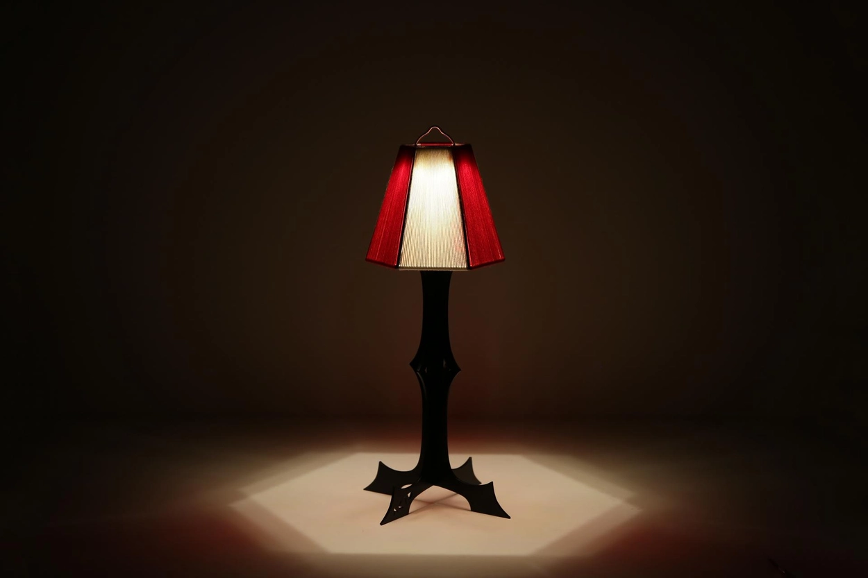 [어나더캠퍼]Lamp Shade [Ivory/red] 6 side