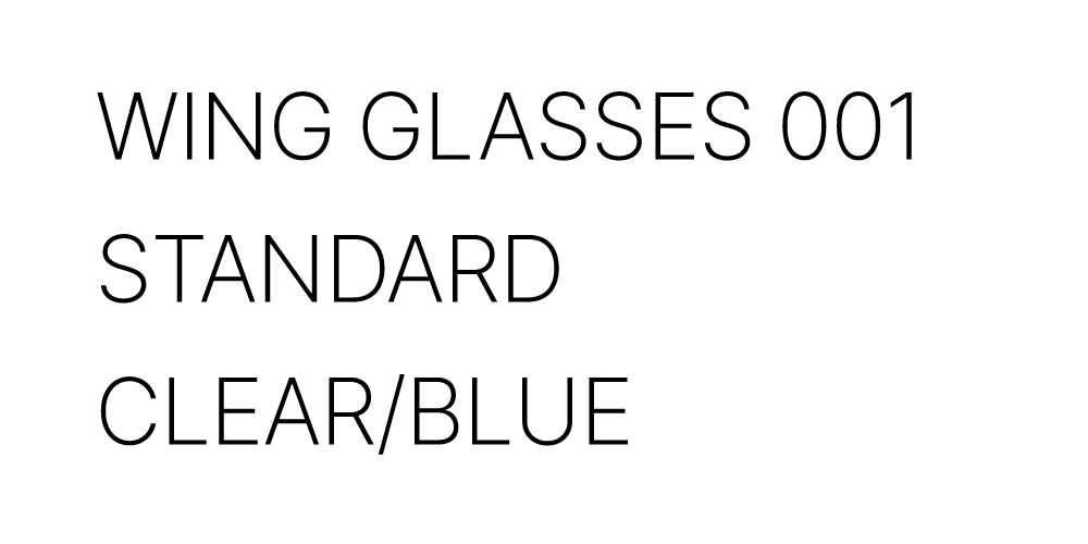[에딜롯] EDIROT - 001 Wing Glasses Standard (Clear/Blue)