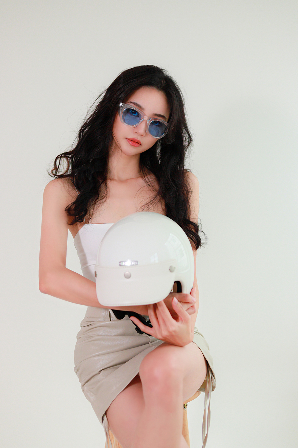 [에딜롯] EDIROT - 001 Wing Glasses Standard (Clear/Blue)
