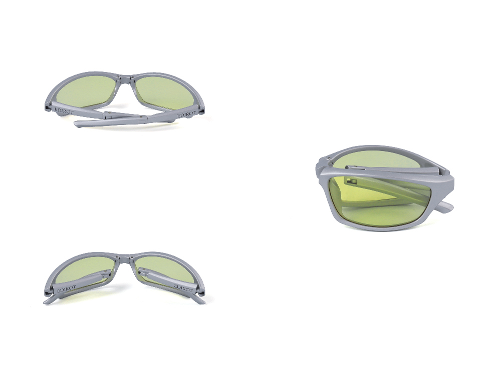 [에딜롯]EDIROT - Folding Glasses Photochromic (Siver / Yellow - Smoke)