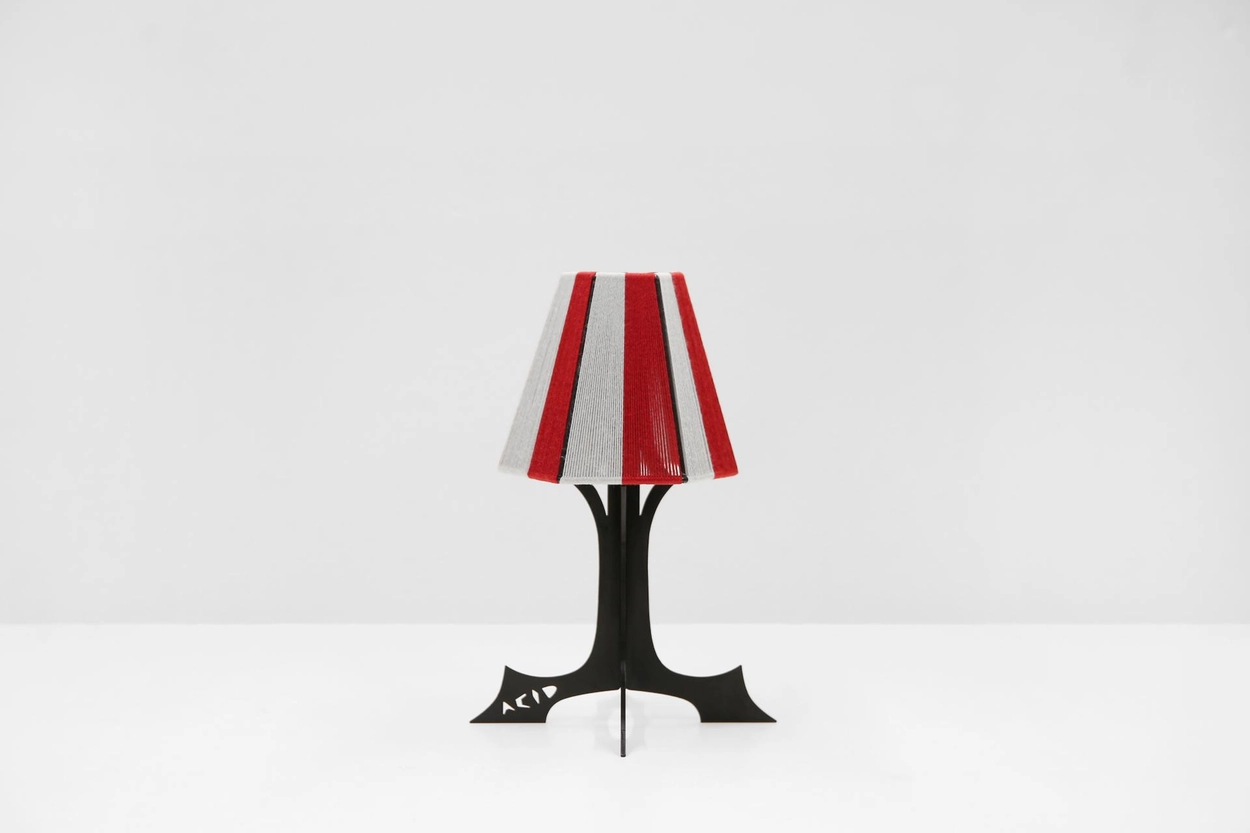[어나더캠퍼]Lamp Shade vintage[gray/red]