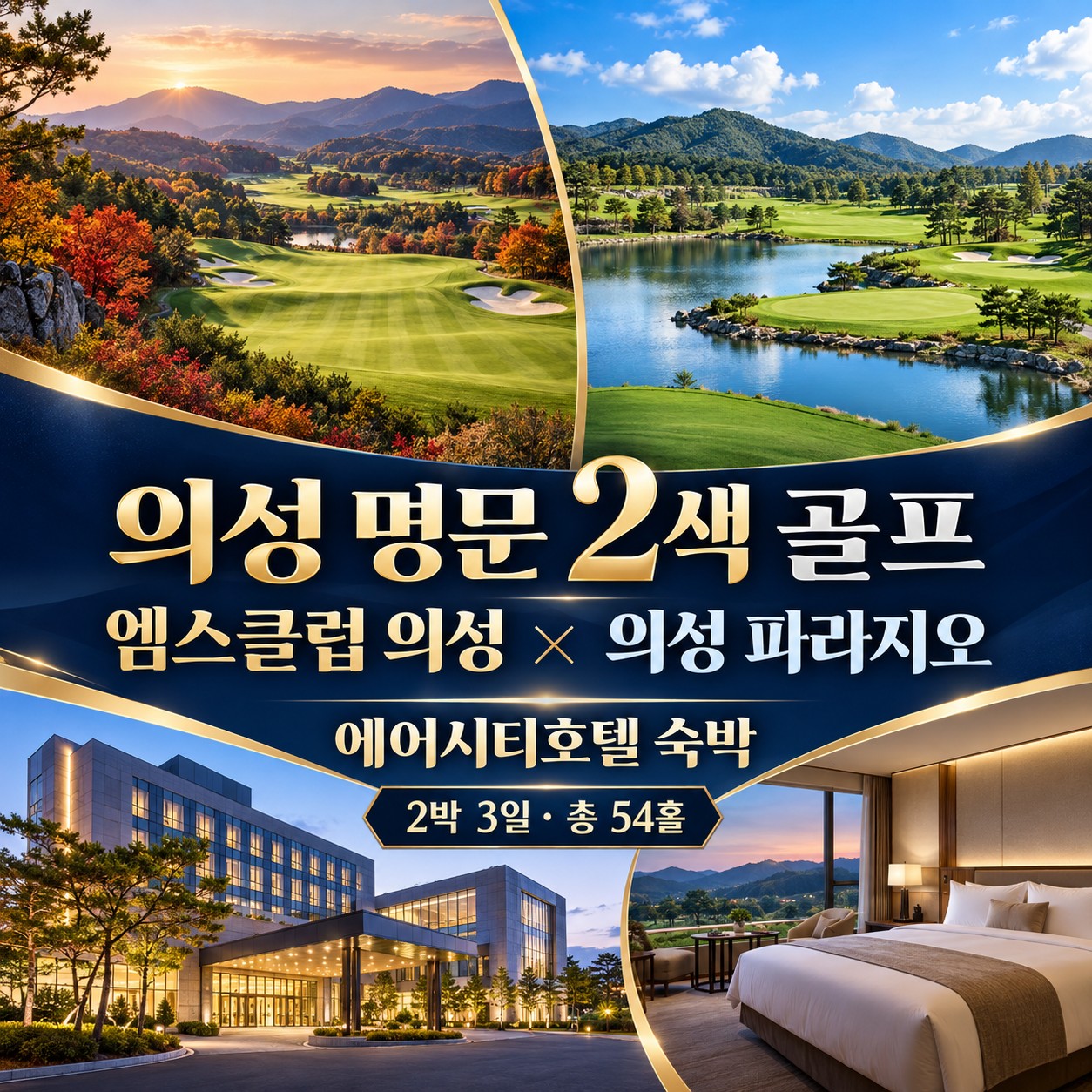 ⛳️ 의성 파라지오CC × 엠스클럽 54홀 골프