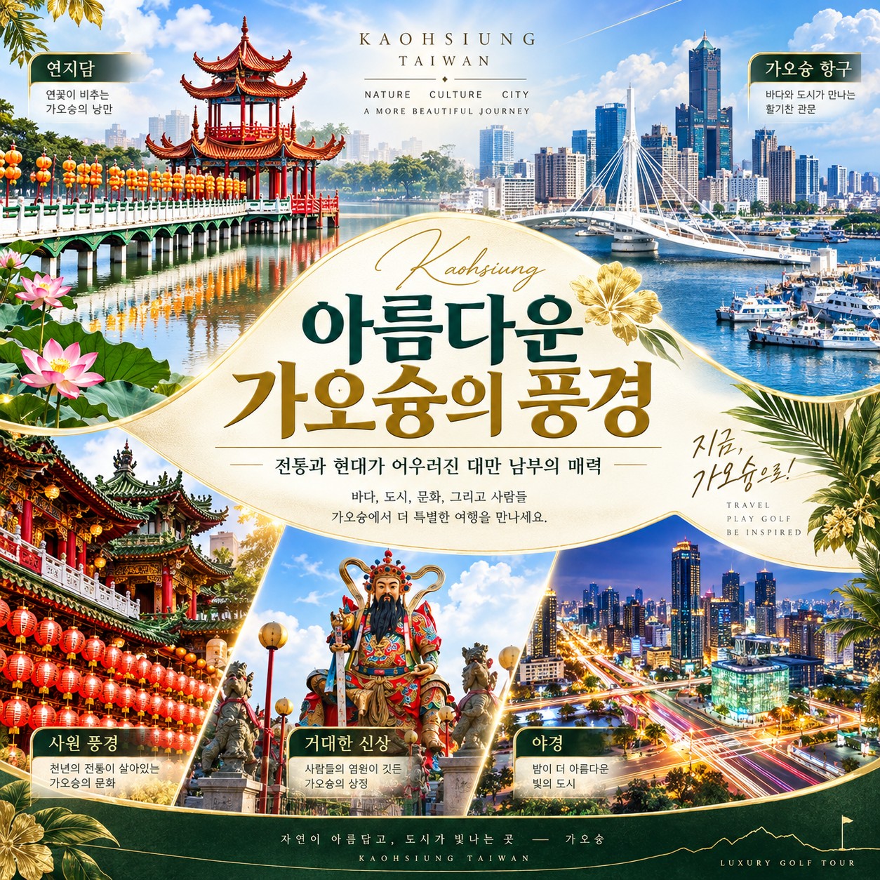 ⛳대만 가오슝 하워드 3색 골프⛳