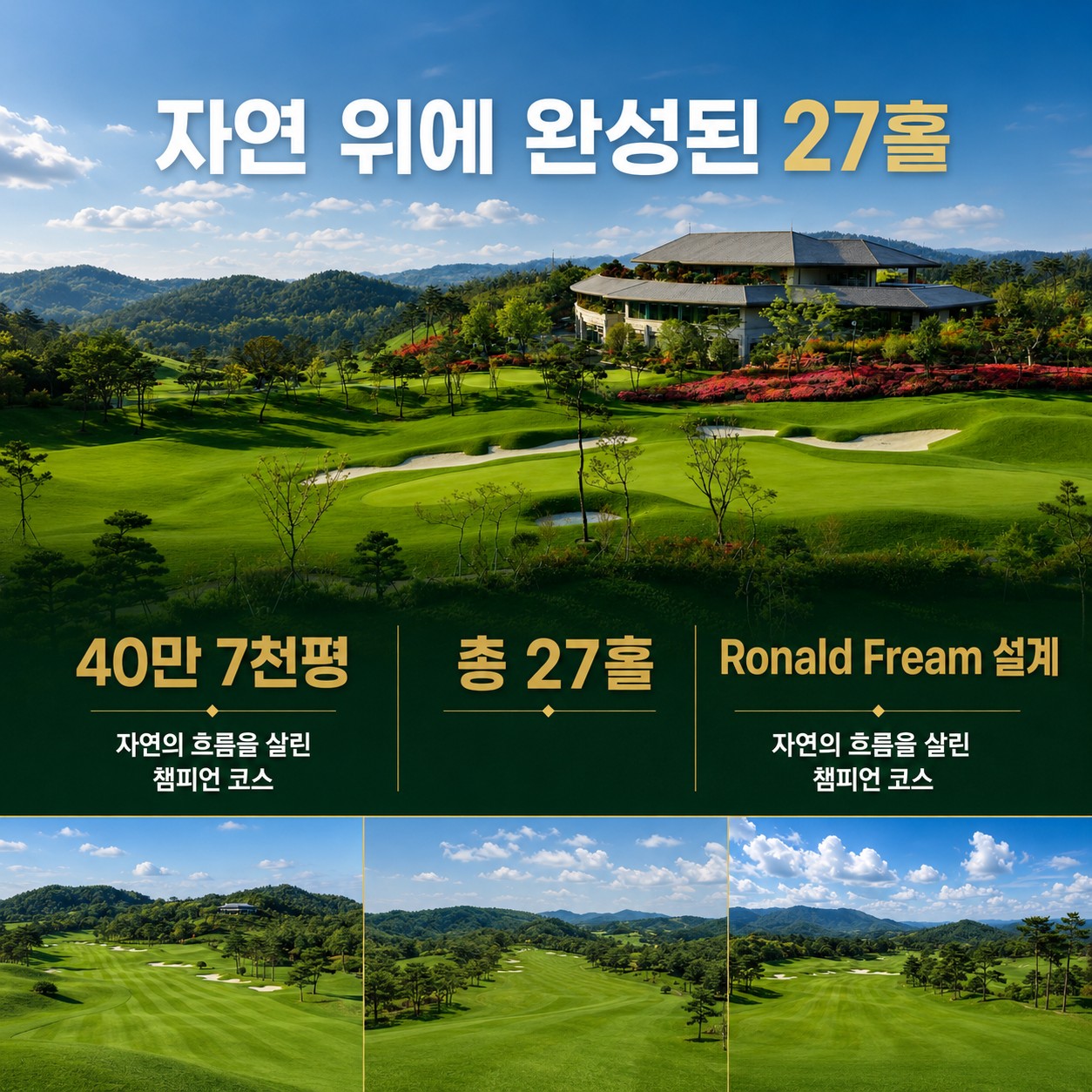 ⛳ 함평 엘리체 컨트리클럽 2박3일 54홀 초특가